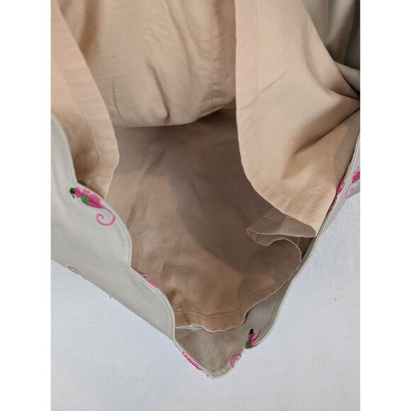 Lilly Pulitzer Monkey Embroidered Lined Tan/Khaki Skirt Women's Size 8 - Picture 10 of 13